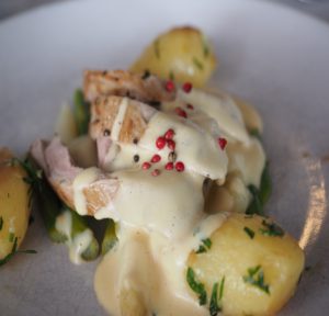 Varkenshaas met mosterd en roomsaus