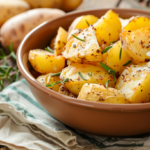 Gekookte aardappels opbakken in de airfryer