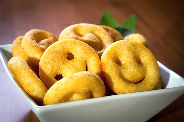 aardappelsmileys uit de Airfryer