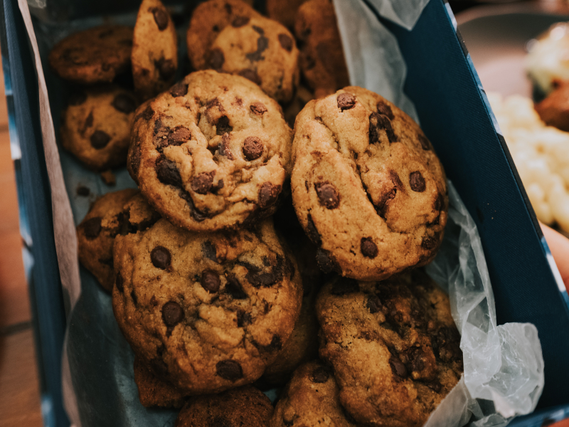 Chocolate chip cookies uit de airfryer