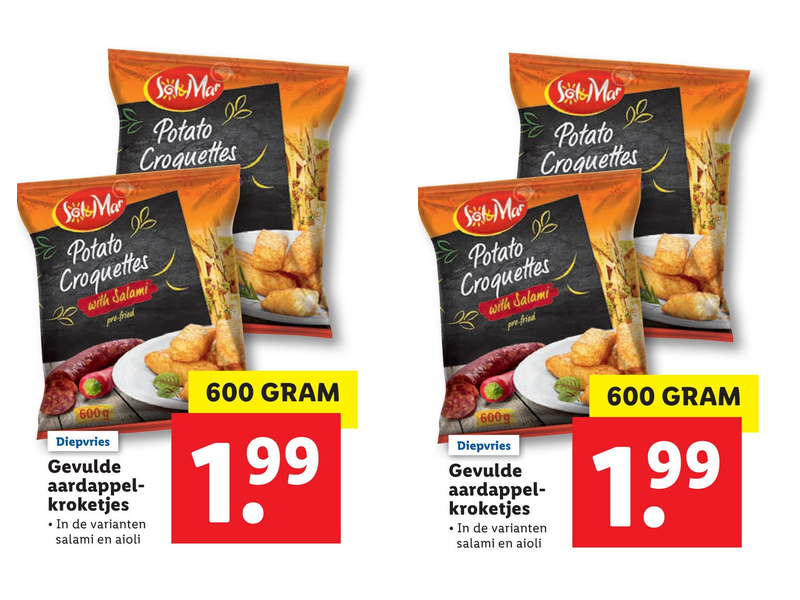 Review: Aardappelkroketjes met aioli van de Lidl