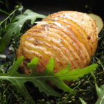 Hasselback aardappels met rucola uit de airfryer