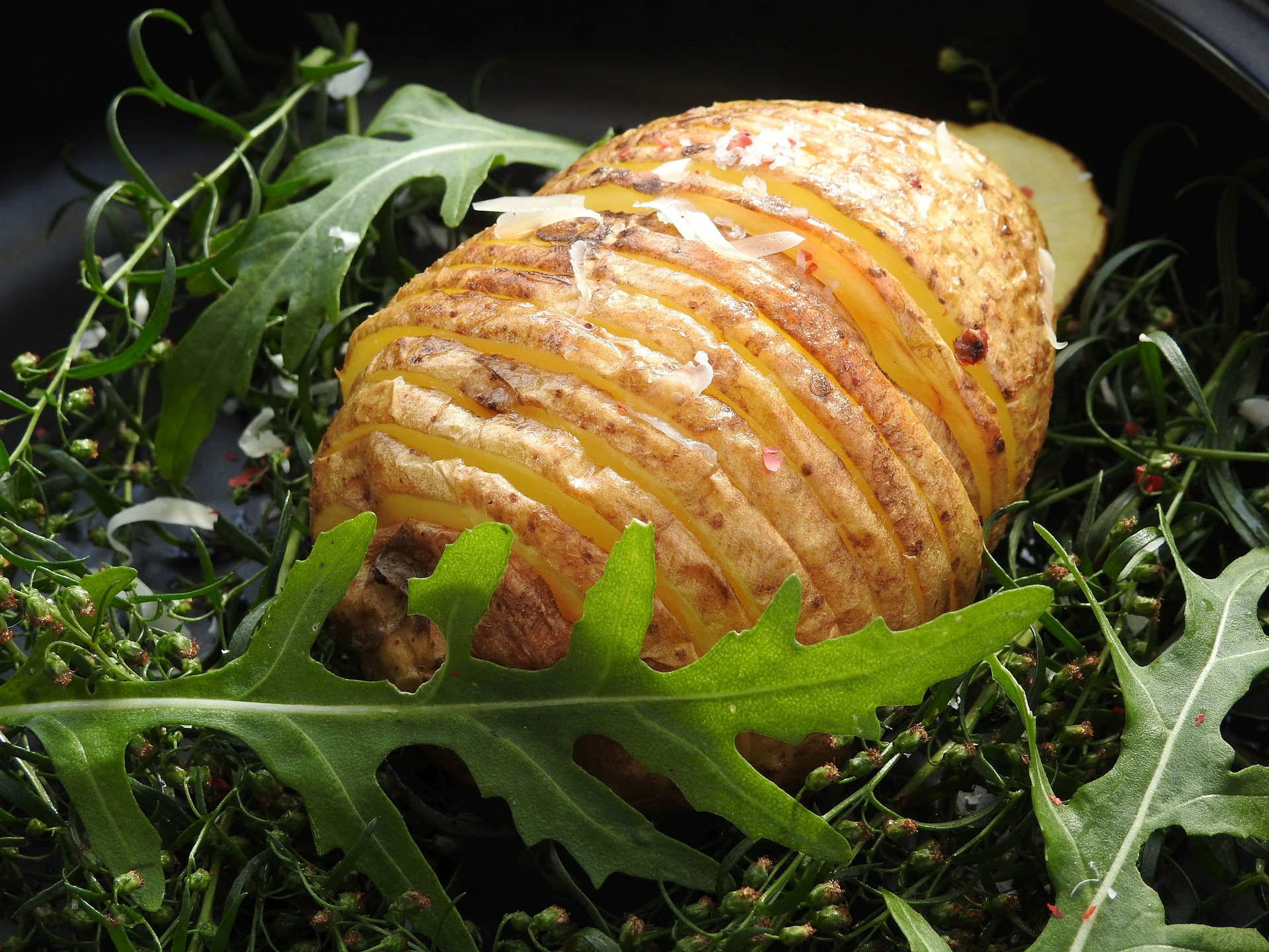 Hasselback aardappels uit de airfryer