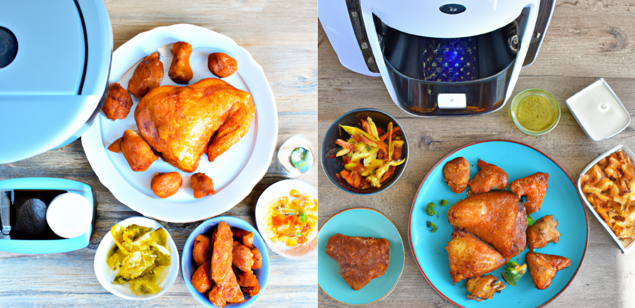 Voorbeelden van gerechten uit de airfryer