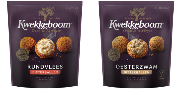 Productnieuws: Kwekkeboom breidt airfryer-assortiment uit met oesterzwam-bitterballen